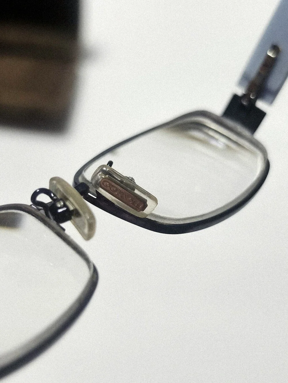 Coach HC5001 Taryn Blue Eyeglass Frames Semi-Rimless with Coach Case.